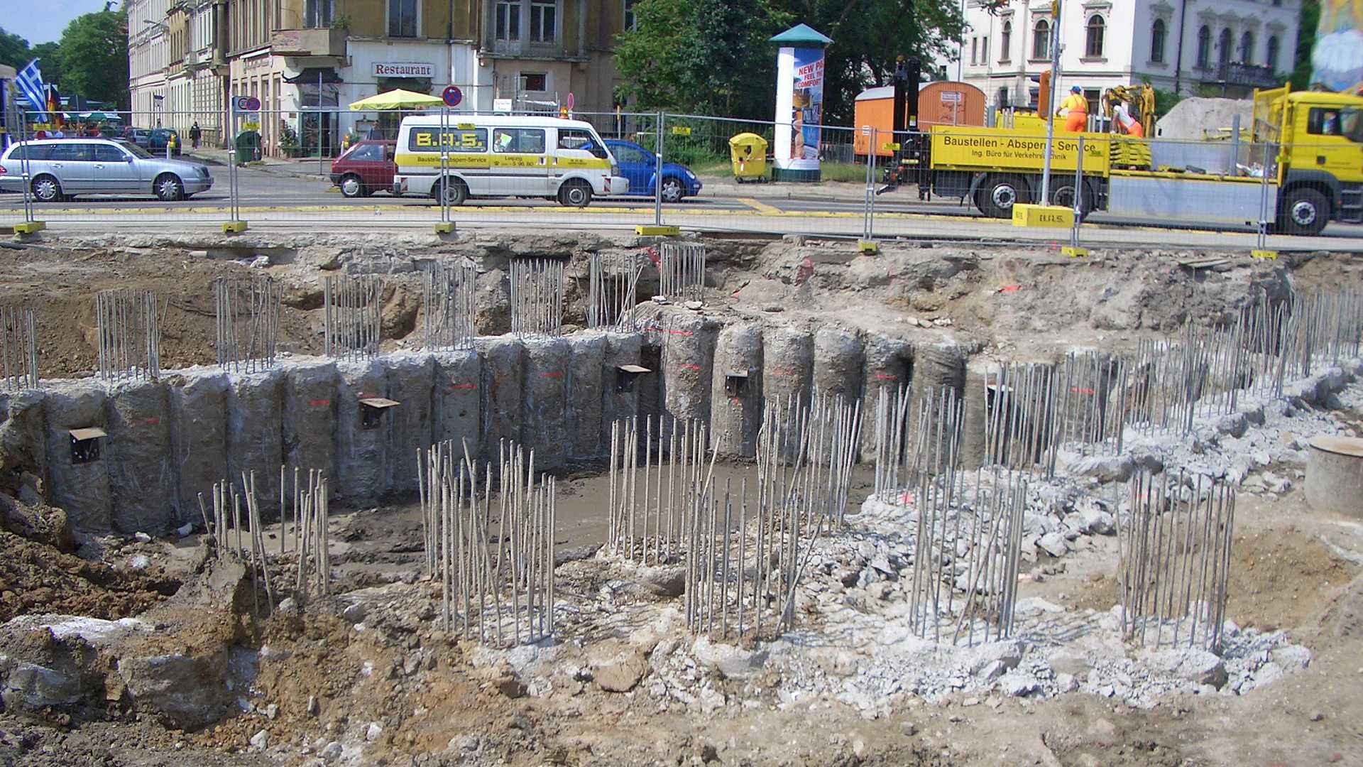 Offenlegung des Elstermühlgraben in Leipzig, Baubeginn