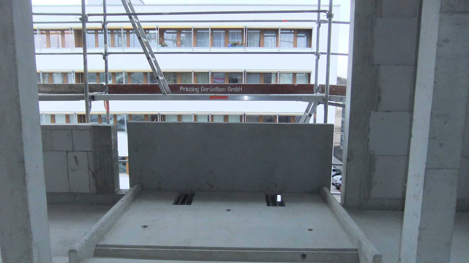 Wohnquartier Königsviertel in Halle/Saale, Innenansicht während der Bauphase